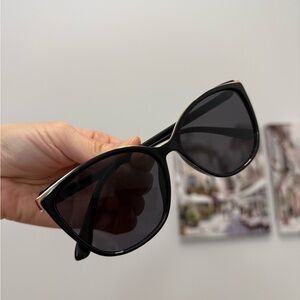 Black Cat-Eye Sunglasses